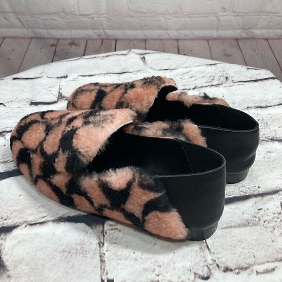 8 COACH HOLLY Smoking Slipper/Loafer Plush Shearling & Leather. Authentic NiB - Picture 10 of 16